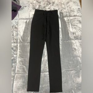 Forever 21 lace up pants | small | black